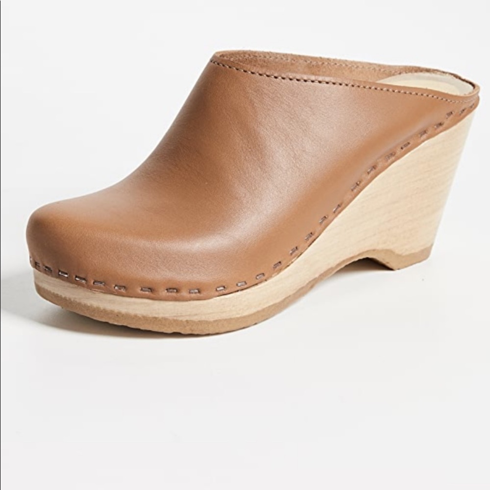 No.6 New school clog wedge in Palomino